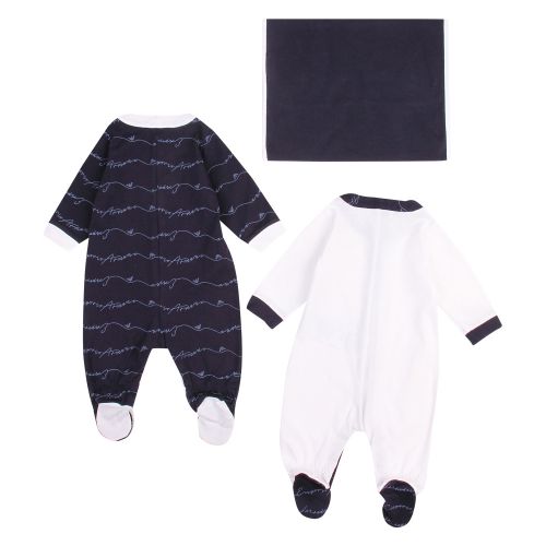 Baby Navy 2 Pack Babygrow Set 48091 by Emporio Armani from Hurleys