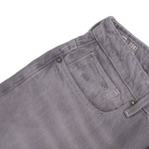 Mens Light Aged Grey 3301 Tapered Fit Jeans 23939 by G Star from Hurleys
