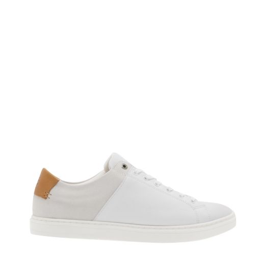 Men White Ariel Trainers 31228 by Barbour from Hurleys