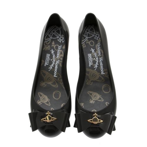 Vivienne Westwood Womens Black Ultragirl 22 Bow Shoes 44332 by Melissa from Hurleys