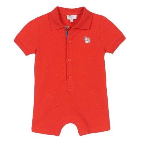 Baby Summer Red Reen Polo Romper 24379 by Paul Smith Junior from Hurleys