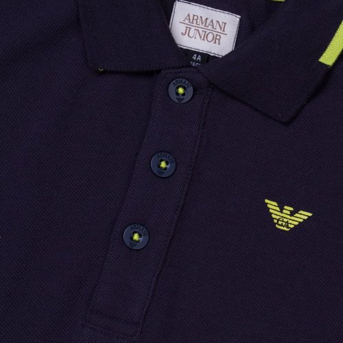 Boys Navy Small Logo S/s Polo Shirt 62473 by Armani Junior from Hurleys