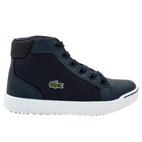 Child Navy Explorateur Mid Trainers (10-1) 62662 by Lacoste from Hurleys