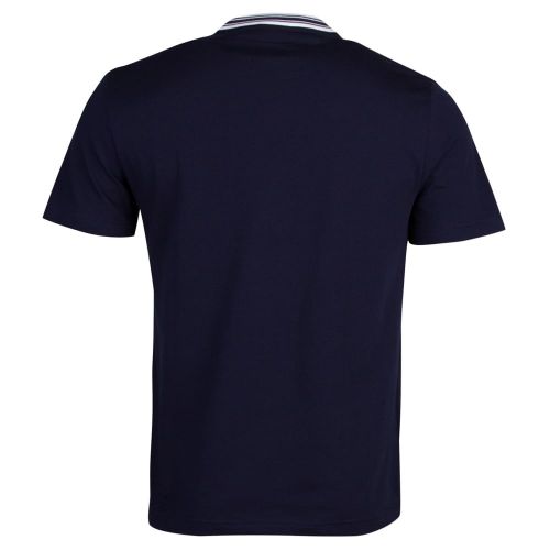 Mens Navy Tipped Neck Regular Fit S/s T Shirt 23305 by Lacoste from Hurleys