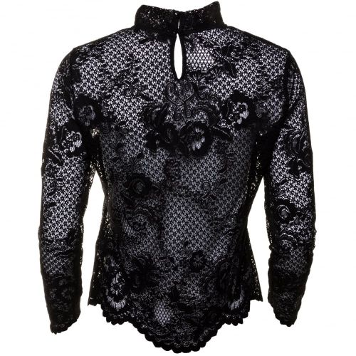 Womens Black Viloras L/s Lace Top 61020 by Vila from Hurleys