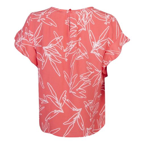 Womens Spiced Coral Vimimira Print Top 18484 by Vila from Hurleys