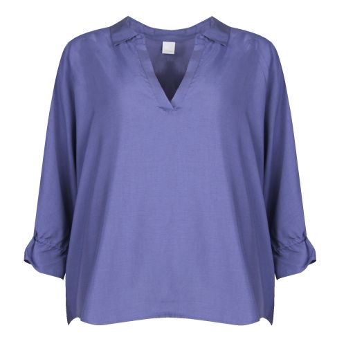 Casual Womens Blue Elast Blouse 34506 by BOSS from Hurleys