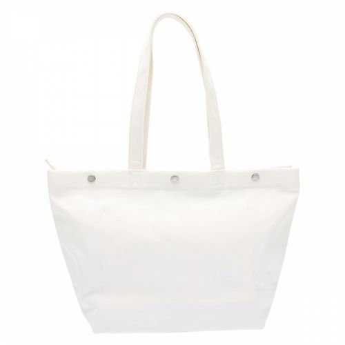 Womens White Canvas Monogram Tote Bag 39007 by Calvin Klein from Hurleys