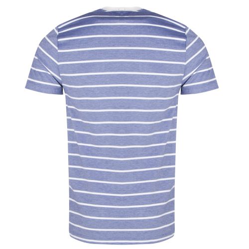 Mens Summer Blue Oxford Stripe S/s T Shirt 21225 by Fred Perry from Hurleys