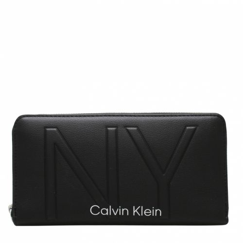 Womens Black NY Large Zip Around Purse 51889 by Calvin Klein from Hurleys