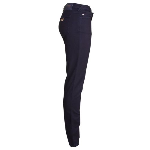 Womens Blue J28 Sateen Stretch Skinny Jeans 70316 by Armani Jeans from Hurleys