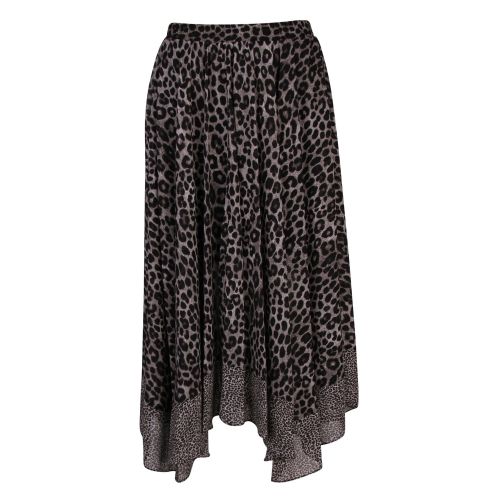 Womens Gunmetal Cheetah Handkerchief Skirt 50453 by Michael Kors from Hurleys