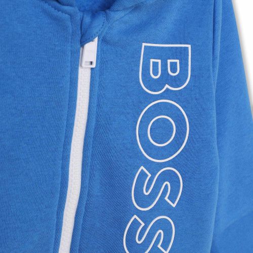 BOSS Tracksuit Toddler Blue Outline Logo Tracksuit 