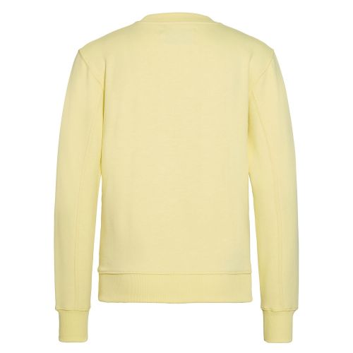 Womens Mimosa Yellow Dyed Monogram Crew Sweat Top 56201 by Calvin Klein from Hurleys