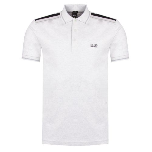 Athleisure Mens Natural Marl Paule 1 Slim Fit S/s Polo Shirt 34367 by BOSS from Hurleys
