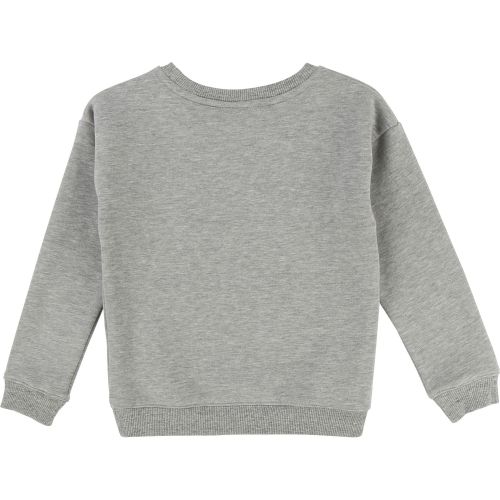 Girls Grey Embroidered Logo Crew Neck Sweat Top 28522 by Marc Jacobs from Hurleys