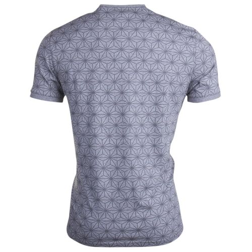 Mens Grey Marl Mitchal Print S/s T Shirt 14171 by Ted Baker from Hurleys