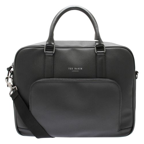 Mens Black Coulter Textured Document Bag 50975 by Ted Baker from Hurleys