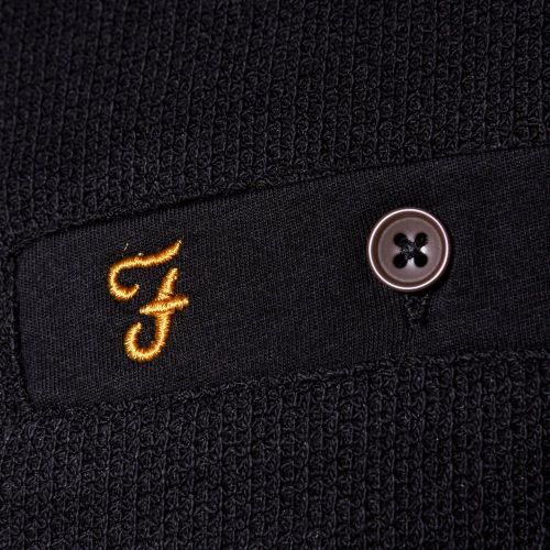 Mens Black Lester S/s Polo Shirt 12072 by Farah from Hurleys