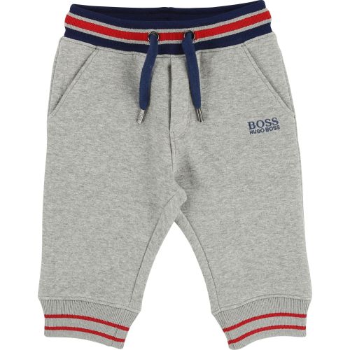 Toddler Grey Stripe Sweat Pants 28359 by BOSS from Hurleys
