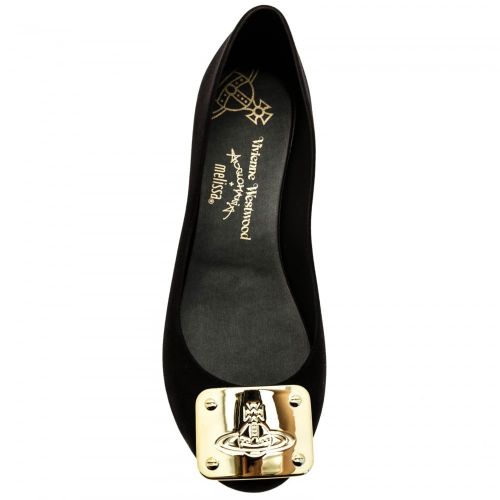 Vivienne Westwood Womens Black Plaque Ultragirl 16 62256 by Melissa from Hurleys