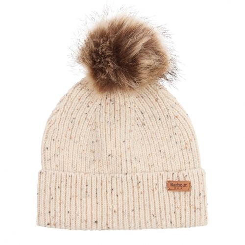 Womens Oatmeal Whitley Fleck Beanie 92354 by Barbour from Hurleys