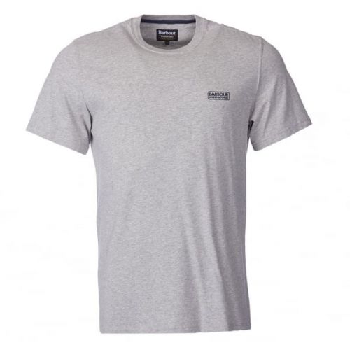 Mens Grey Marl International Small Logo S/s T Shirt 64689 by Barbour International from Hurleys