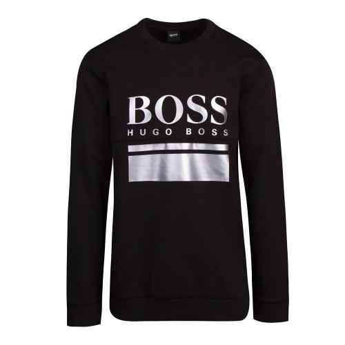 Athleisure Mens Black Salbo 1 Sweat Top 81131 by BOSS from Hurleys