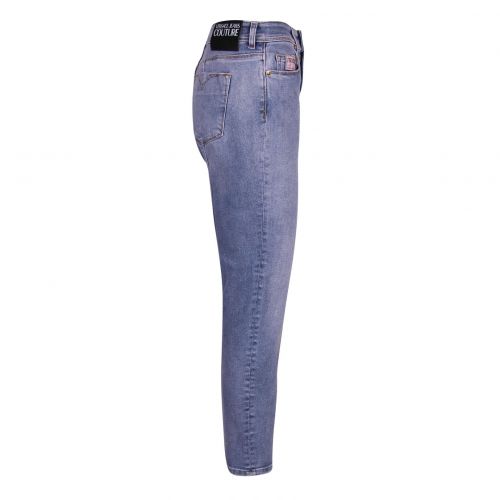 Womens Blue Overdyed Skinny Fit Jeans 84599 by Versace Jeans Couture from Hurleys
