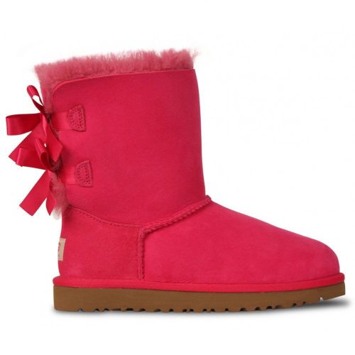 Youth Girls Cerise Bailey Bow Boots (4-5) 63863 by UGG from Hurleys