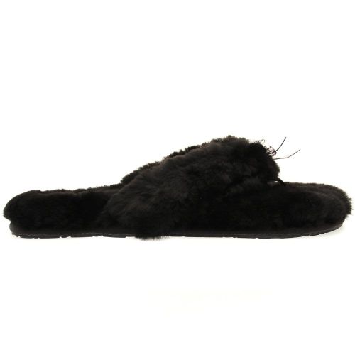 Womens Black Fluff Flip Flop II Slippers 16583 by UGG from Hurleys