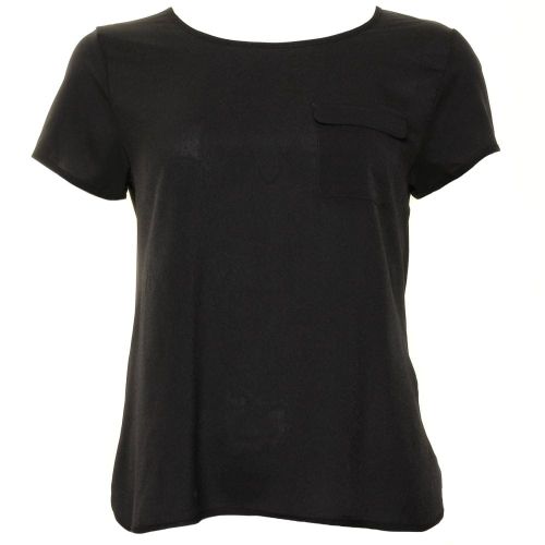 Womens Black Polly Plains Classic Pocket Top 39705 by French Connection from Hurleys