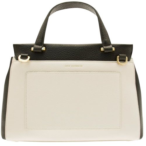 Womens Black & Porcelain Colour Block Small Gertie Bag 72758 by Lulu Guinness from Hurleys