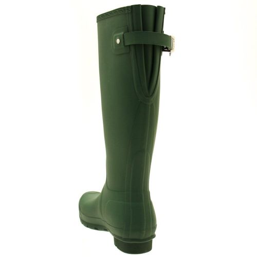 Womens Green Original Back Adjustable Tall Wellington Boots 24987 by Hunter from Hurleys