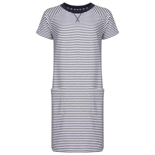 Lifestyle Womens White And Navy Monreith Stripe Dress 21913 by Barbour from Hurleys