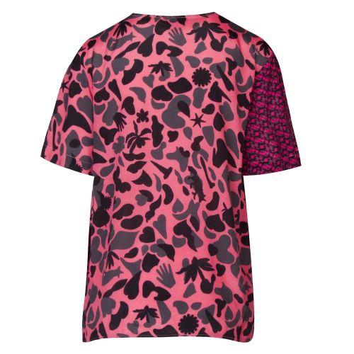 Womens Raspberry Camo Fox Woven V Neck T Shirt 35709 by PS Paul Smith from Hurleys