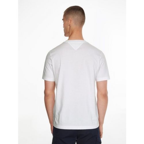 Mens White Linear Flag S/s T Shirt 109873 by Tommy Hilfiger from Hurleys