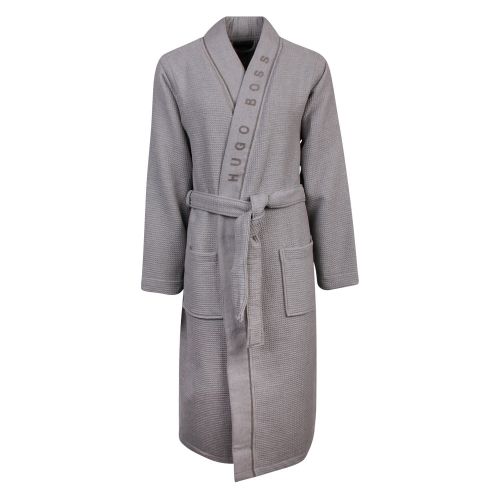 Mens Medium Grey Waffle Kimono Robe 51722 by BOSS from Hurleys
