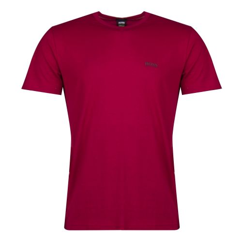 Athleisure Mens Dark Red Tee Small Logo S/s T Shirt 28063 by BOSS from Hurleys