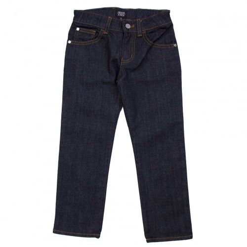 Boys Blue Tapered Jeans 19765 by Armani Junior from Hurleys