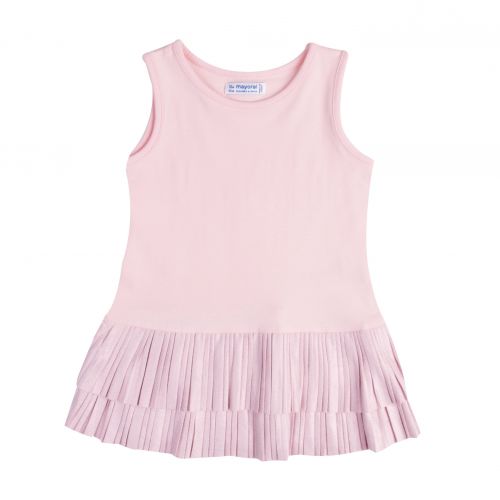 Infant Grey/Pink Tricot Bear Dress 74913 by Mayoral from Hurleys