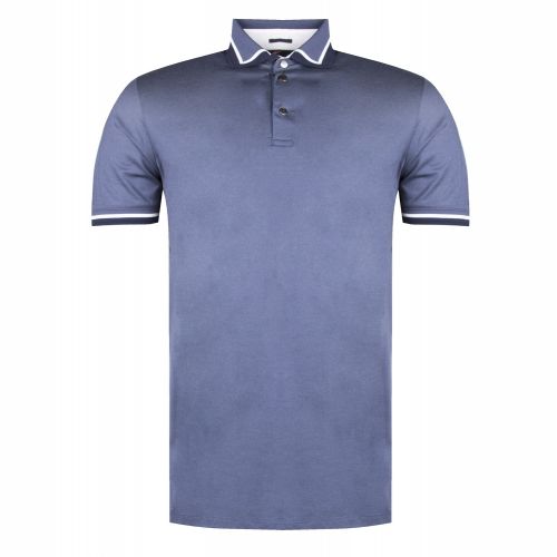 Mens Mid Blue Gummy S/s Polo Shirt 29509 by Ted Baker from Hurleys