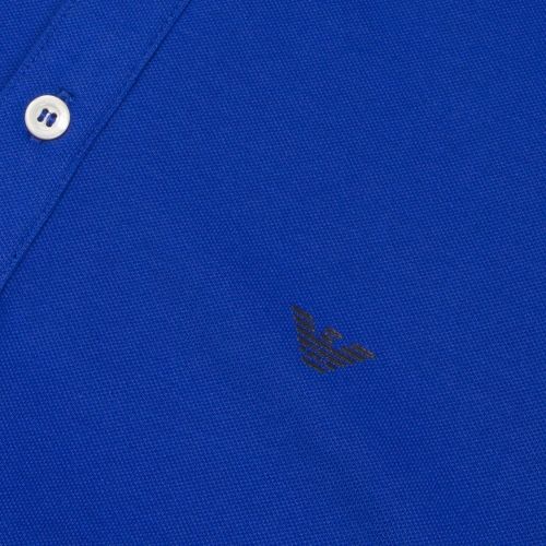 Mens Royal BlueTipped Slim S/s Polo Shirt 22348 by Emporio Armani from Hurleys