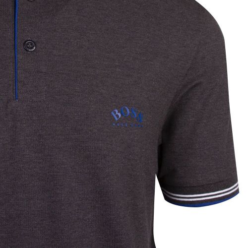 Athleisure Mens Charcoal Paul Curved S/s Polo Shirt 81239 by BOSS from Hurleys
