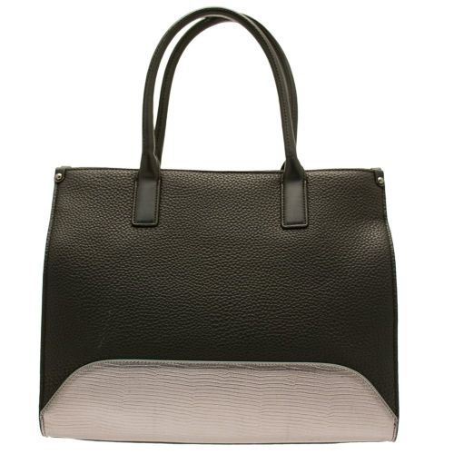 Womens Black Metallic Detail Shopper 70349 by Armani Jeans from Hurleys