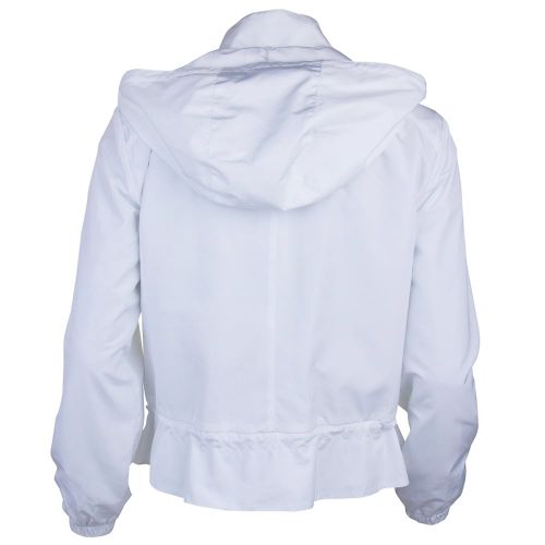 Womens White Hooded Jacket 69829 by Armani Jeans from Hurleys