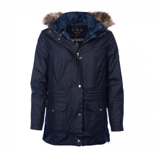 Womens Navy Southwold Wax Coat 31266 by Barbour from Hurleys