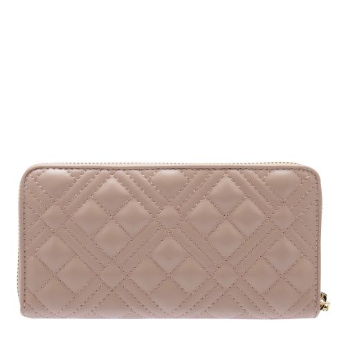 Womens Dusky Rose Diamond Quilt ZA Purse 53230 by Love Moschino from Hurleys