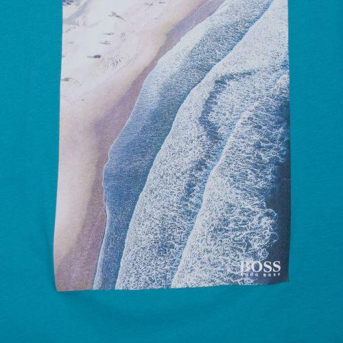 Casual Mens Blue Teecher 2 Beach S/s T Shirt 44900 by BOSS from Hurleys