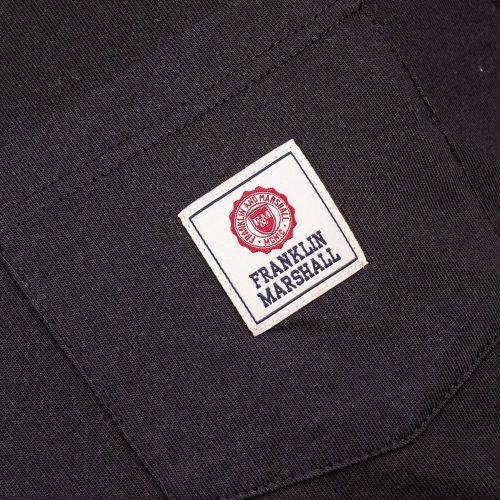 Mens Black Logo Pocket S/s Tee Shirt 66203 by Franklin + Marshall from Hurleys